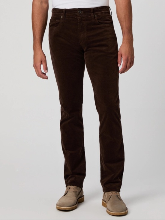 PAIGE Other - Paige Men’s Federal 34" Slim Straight Pant, Deep Woods (Brown) Corduroy – 36